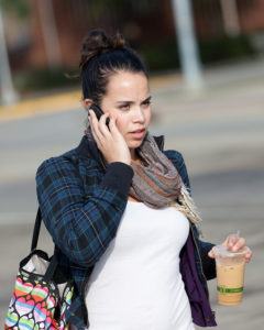 Woman Calling a Friend